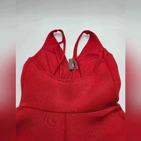 Wet Seal Women's Size S Hot Gal Red Mini Dress NWT - Picture 6 of 10